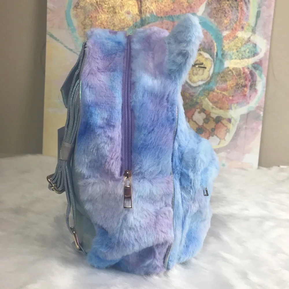 Tie Dye Fuzzy‎ Mini backpack